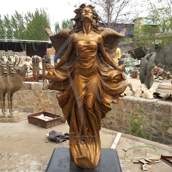 figure statue modern bronze art sculpture from photo