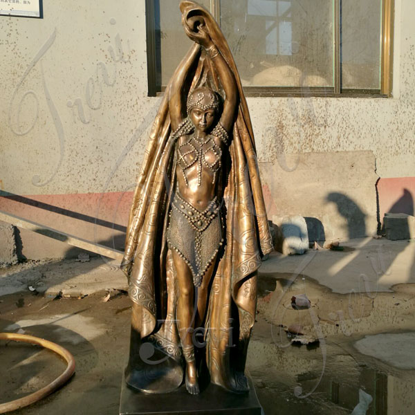 custom statue of yourself antique bronze girl sculpture square