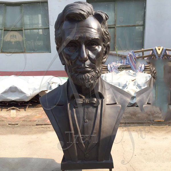 Custom made famous bronze bust statues of President lincoln from a photo BOKK-513