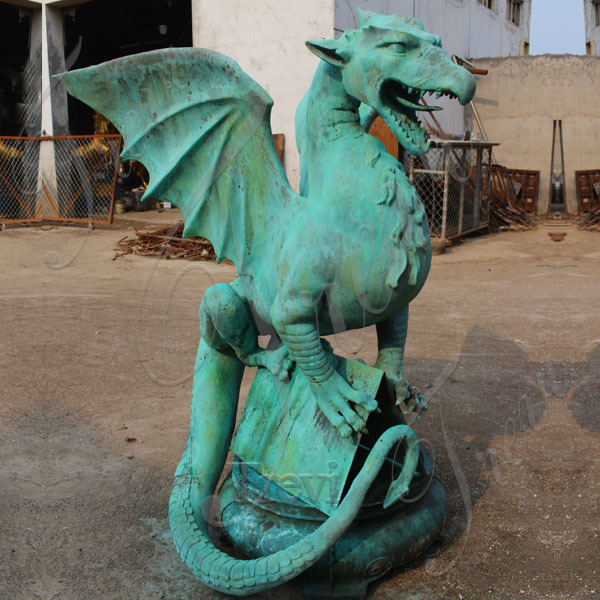 Custom made wildlife gargoyle outdoor garden bronze statues for sale BOKK-537