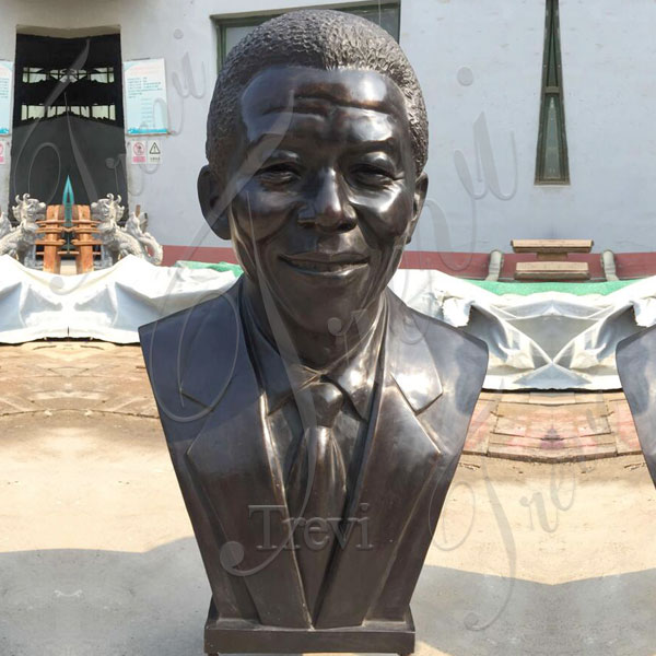 Unique custom bronze bust statues of Nelson Mandela costs BOKK-516